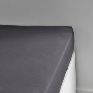 Drap housse grand bonnet pour lit  160x200 cm Gris anthraci…