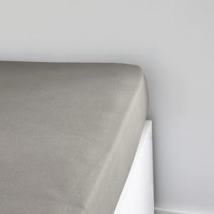 Drap housse Jersey 2 personnes uni  160x200 cm Beige