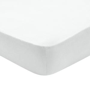 Drap Housse   Jersey Coloris Blanc 180x200 cm