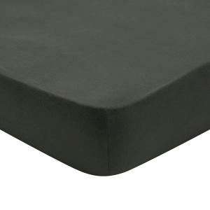 Drap Housse   Jersey Coloris Carbone 140x200 cm - DODO