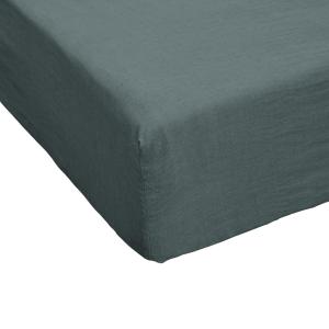 Drap housse lin français unie 160x200 cm