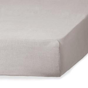 Drap housse lin lavé naturel 140x200x30