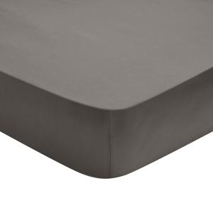 Drap housse   percale granit 120x190 cm
