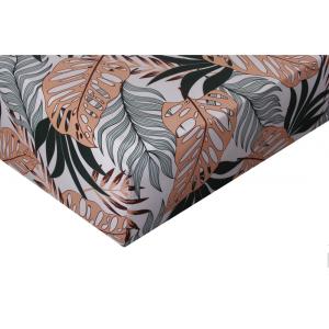 Drap housse satin de coton 180x200 cm imprimé Tropical