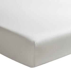 Drap housse uni en gris 2x80x200