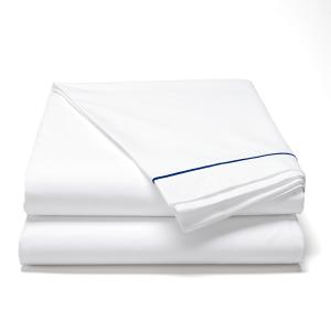 Drap plat coton  180x290 blanc