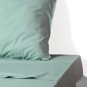 Drap plat coton lavé céladon 270x300