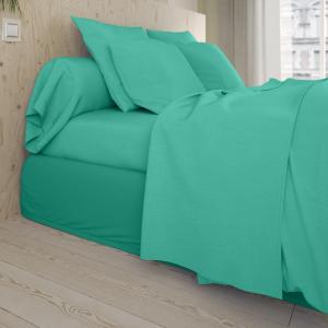 Drap plat   Coton Vert 180x290 cm