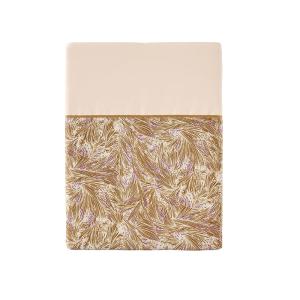 Drap plat en satin de coton vert 180 x 290 cm
