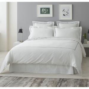 Drap plat luxe en Satin de coton Gris foncé 300x310 cm