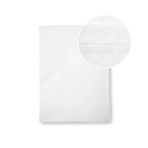 Drap plat  percale de coton blanc 180x290 cm