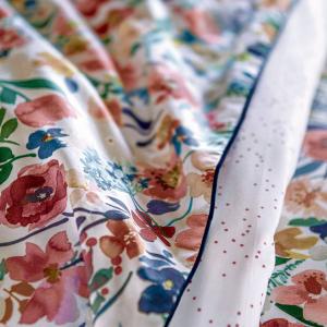 Drap plat percale rouge 240x295 cm
