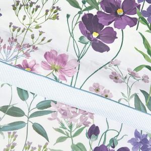 Drap plat percale violet 270x295 cm
