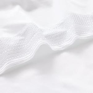 Drap plat satin blanc 270x295 cm