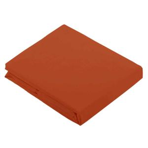 Drap plat uni en 100 % coton coton corail 290 x 180