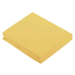 Drap plat uni en 100 % coton coton paille 290 x 180