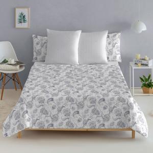 Drat plat 100% coton 240x270 cm gris