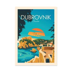 DUBROVNIK - STUDIO INCEPTION - Affiche d'art 50 x 70 cm