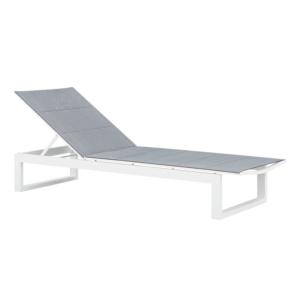 Duo bain de soleil gris L200 x P65 x H31.5cm
