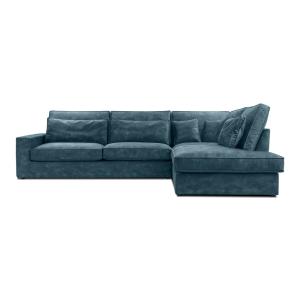 Ecksofa L-form, Blau