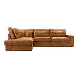 Ecksofa L-form, Braun
