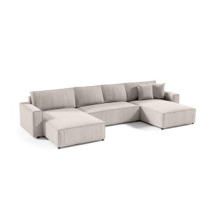Ecksofa Mit Schlaffunktion, Creme