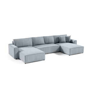 Ecksofa Mit Schlaffunktion, Hellgrau