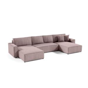 Ecksofa Mit Schlaffunktion, Rosa