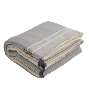 Edredon coton gris perle 90x190