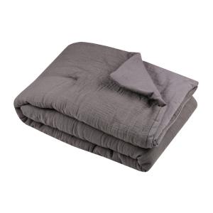Édredon en gaze de coton 125x150 cm taupe