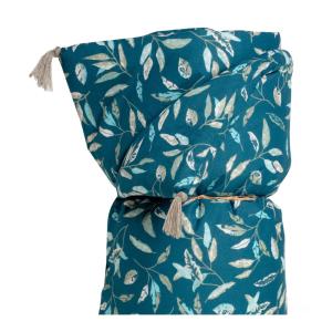 Édredon imprimé en coton Indigo, kaki 150x220cm