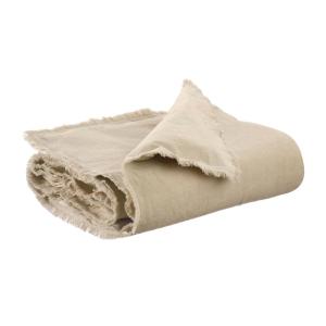 Édredon uni  en lin lin 85 x 200 cm