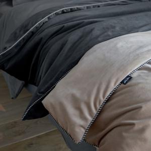 Edredon Velours charbon 90 x200 cm