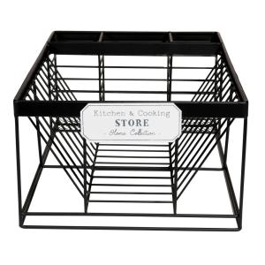 Égouttoir à vaisselle en métal noir COOKING STORE