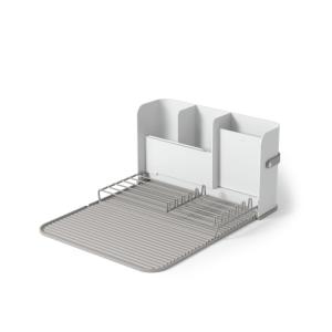 Égouttoir à vaisselle gris en plastique