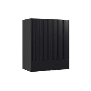 Elément haut de cuisine Noir rayé 60x72cm