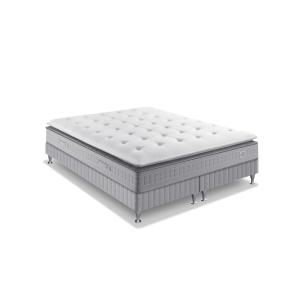 Ens 180x200 matelas H29 ressort ensachés, ferme, 2 sommiers