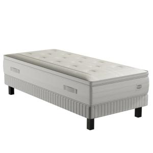 Ens 90x190 matelas H33 ressort ensachés, ferme, sommier