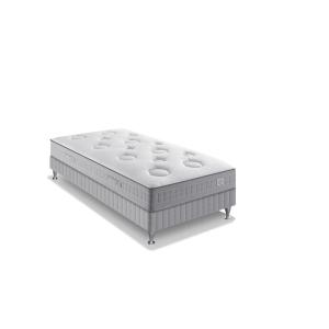 Ens 90x200 matelas H26 ressort ensachés, mi-ferme, sommier