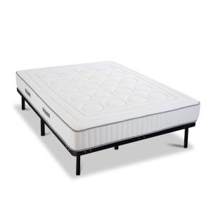 Ensemble  140x190 cm  Matelas   Sommier Métal