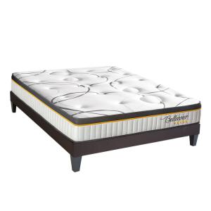 Ensemble  160x200 cm  Matelas Ressorts   Sommier Bois