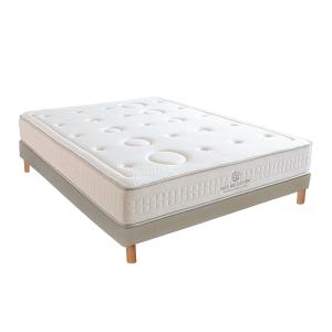 Ensemble  2.0 140x190  Matelas Latex    Sommier Bois