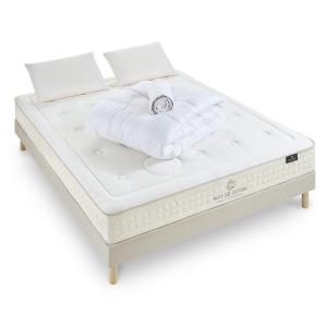 Ensemble  2.0 160x200  Matelas Latex   Sommier   Accessoires