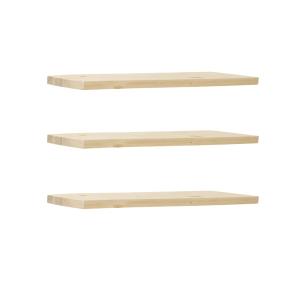 Ensemble 3 étagères flottantes en bois de sapin naturel 120…