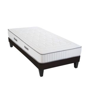 Ensemble  90x190 cm  Matelas   Sommier Bois