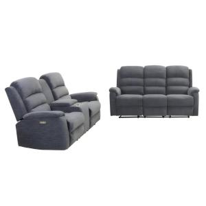 Ensemble canapé ation  5 places gris anthracite
