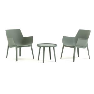 Ensemble d'extérieur composé de deux fauteuils et d'une tab…