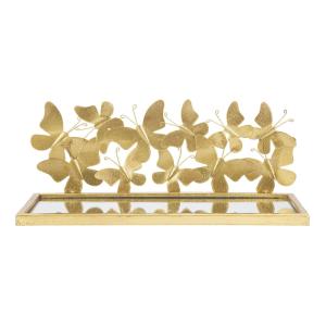 Ensemble de 2 étagères avec papillons et miroir 43x19,2x16,…