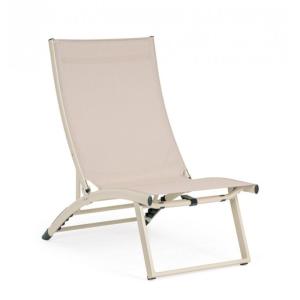 Ensemble de 2 fauteuils relax en aluminium et textilène bei…
