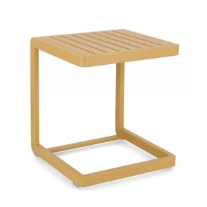 Ensemble de 2 tables basses rectangulaires en aluminium jau…